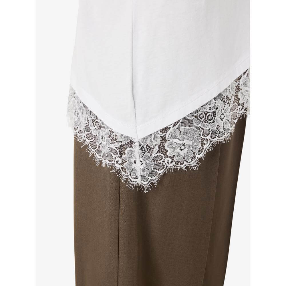 Noisy May Lace Detail Tee